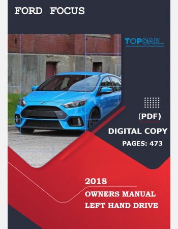 ford focus 2018 owners manual